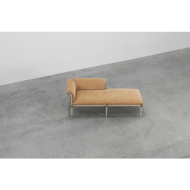 Beige Neo-Classical Chaise Lounge, France, 1990 For Sale - Image 8 of 16