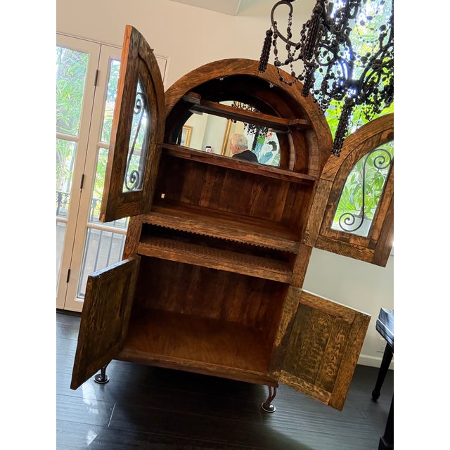 Antique Wooden Storage Cabinet For Sale - Image 4 of 7