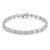 A gorgeous sterling silver diamond accent tennis bracelet, perfect for your jewelry collection. This stunning piece is...