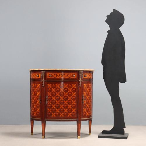 Neoclassical Style Demi-Lune Sideboard For Sale - Image 3 of 14