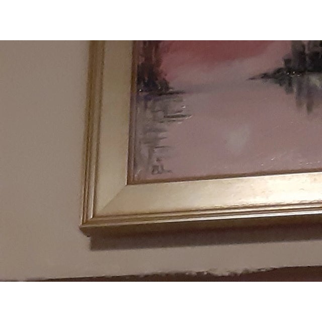 Original Signed Painting-Celeste Plowden With Custom Silver Gilt Frame For Sale - Image 4 of 8
