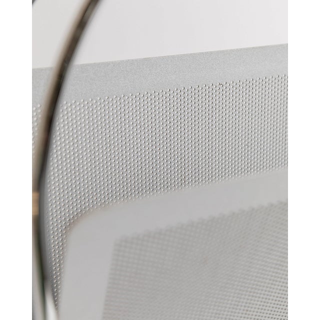 Space Age Chrome-Plated Metal Magazine Rack from Mascagni, Italy, 1970s For Sale - Image 3 of 11