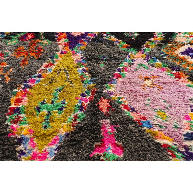 Late 20th Century Vintage Azilal Moroccan Rug, 04'10 X 07'08 For Sale - Image 5 of 10