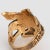 Metal Winged Fairy Ring Vintage 14k Yellow Gold Nymph Sz 5 Ethereal Fine Jewelry For Sale - Image 7 of 7