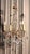 Large French Cut Glass and Brass Five Branch Chandelier, 1930s For Sale - Image 4 of 8