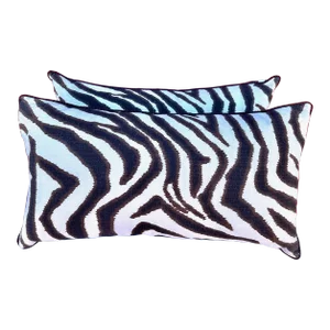 Pair of Zebra Print Pillows