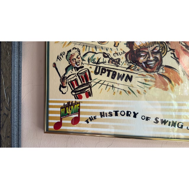 Framed Jazz Poster the History of Jazz Swing Wall Art by Bill Gallow Music Decor Print For Sale - Image 11 of 12