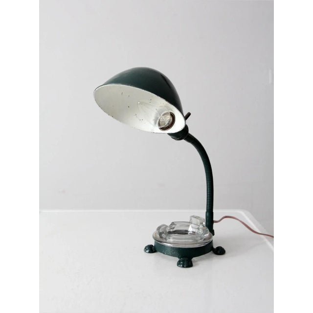 Vintage Gooseneck Desk Lamp With Ashtray For Sale - Image 13 of 13