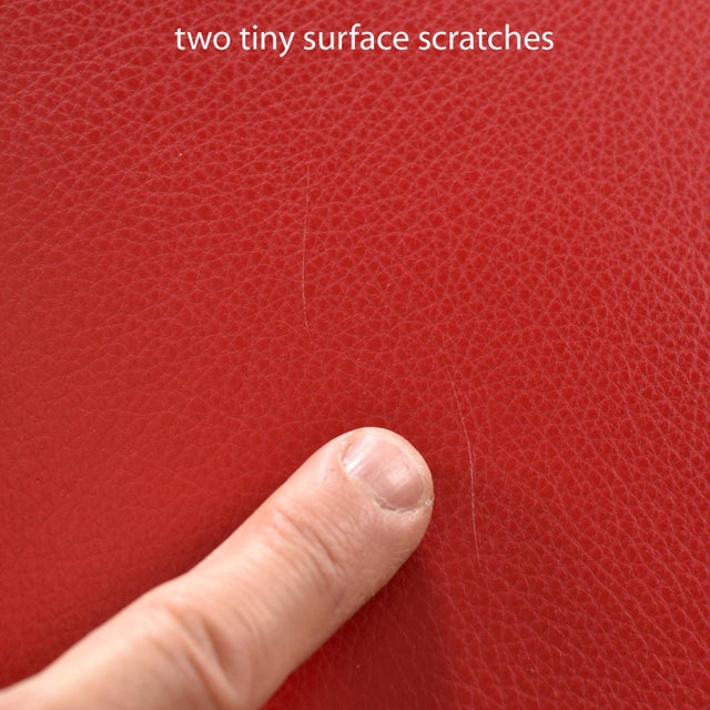 3 Restored Vintage Solid Oak Red Leather Pool Room Billiard Barstools For Sale - Image 12 of 12