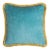 Happy Pillow in Blue and Yellow from Lo Decor For Sale