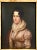 English Antique Portrait Elgant Lady Fine Painting Oil on Board in Wooden Golden Frame For Sale - Image 3 of 9