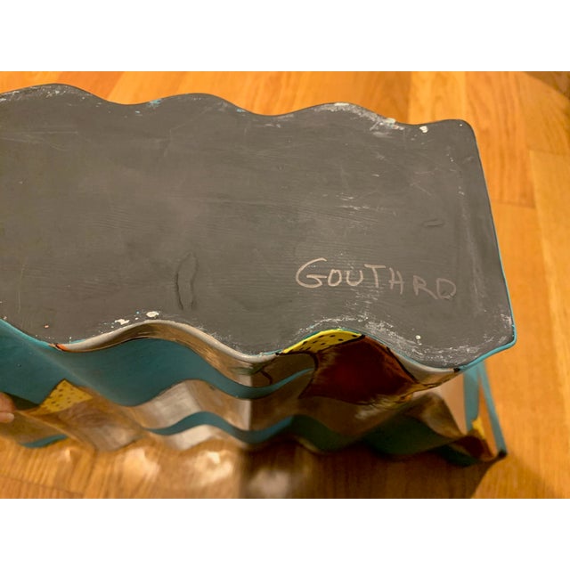 1990s Carol Gouthro Abstract Ceramic Vase For Sale In New York - Image 6 of 6