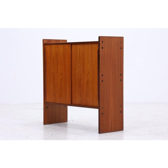 Vintage Teak Chest of Drawers with Sliding Doors, 1960s For Sale - Image 13 of 14