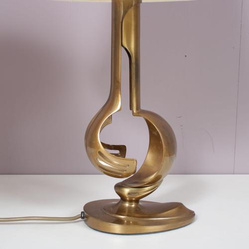 Metal Brass Table Lamps, France, 1970s, Set of 2 For Sale - Image 7 of 15