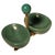Double Salt Cellar Condiment Bowl in Silver, Vermeil, and Aventurine by Wolfers Frères, 1950 For Sale - Image 13 of 13