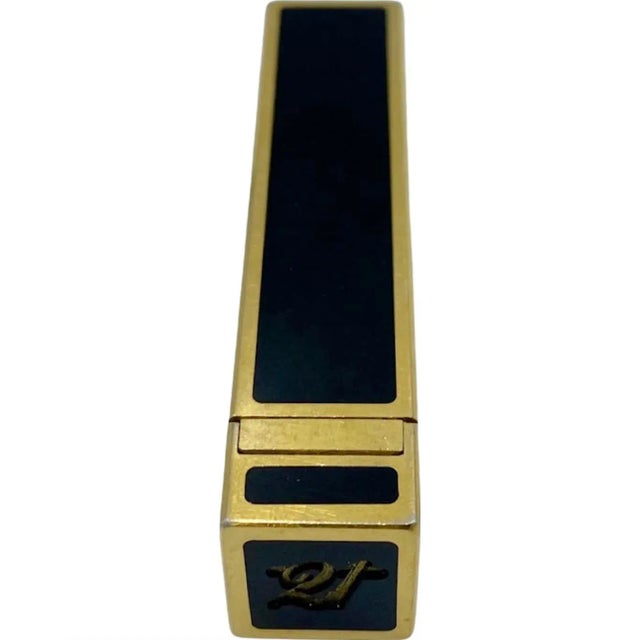 Mid 20th Century Vintage 21 Club Nyc Restaurant Black Gold Cigarette Lighter For Sale - Image 5 of 13
