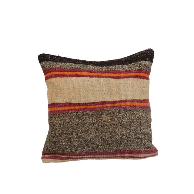 Handmade Kilim Pillow Cover For Sale - Image 4 of 4