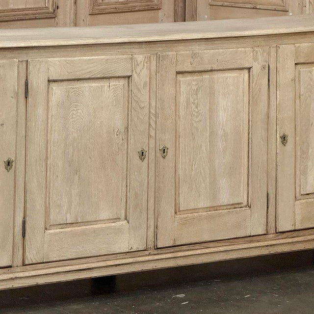 Antique Rustic European Stripped Oak Buffet ~ Credenza For Sale In Dallas - Image 6 of 18