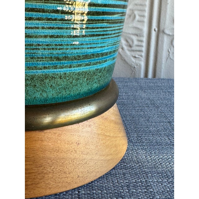 Mid-Century Ceramic Table Lamp Base For Sale - Image 4 of 6