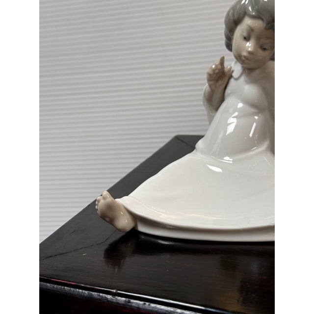 Mid 20th Century Salvador Debón for Lladró Angel Wondering Porcelain Figurine, Signed For Sale - Image 5 of 12