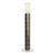 Handcrafted Ceramic Floor Lamp in With Linen Cylinder Lampshade in Gasoline Gloss Glaze For Sale