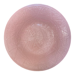 Large Roy Hamilton Bowl in Pink on Pink "Hadley" Pattern