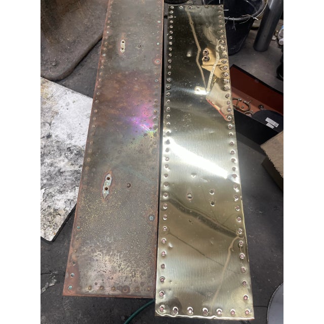 Brass 1960s Sarreid Mid Century Brass Drawer Chest For Sale - Image 8 of 9