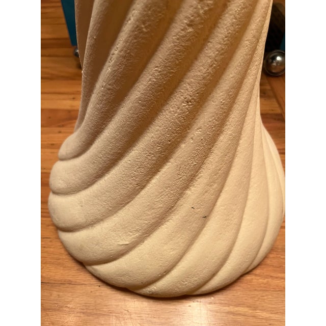 1980s 1980s Dynasty Post Modern Plaster Floor Lamp For Sale - Image 5 of 10