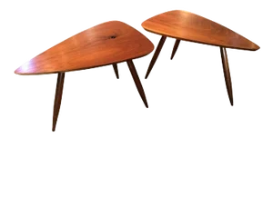 Two Walnut Table Studio Made by Phillip Llyod Powell - 2 Pieces
