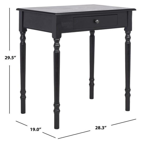 Arina 1 Drawer Desk - Black For Sale In Philadelphia - Image 6 of 11