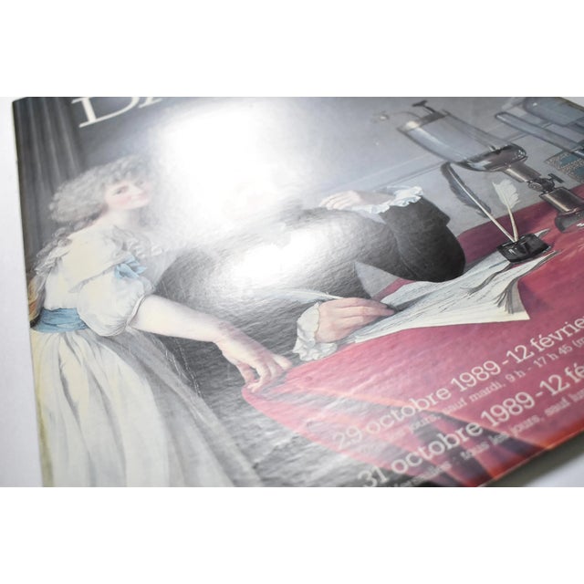 Gray Vintage French Musée Du Louvre David Museum Poster For Sale - Image 8 of 10