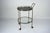 Mid-Century Round Brass and Marble-Effect Glass Bar Cart, Italy, 1950s For Sale - Image 4 of 15