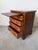 This elegant vintage Georgian Campaign-style chest is crafted from richly figured mahogany with beautiful satinwood-style...