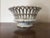 Antique early 19th c. Paris porcelain reticulated basket decorated with sprig cornflower. Measures 9 3/4" diameter x 5...