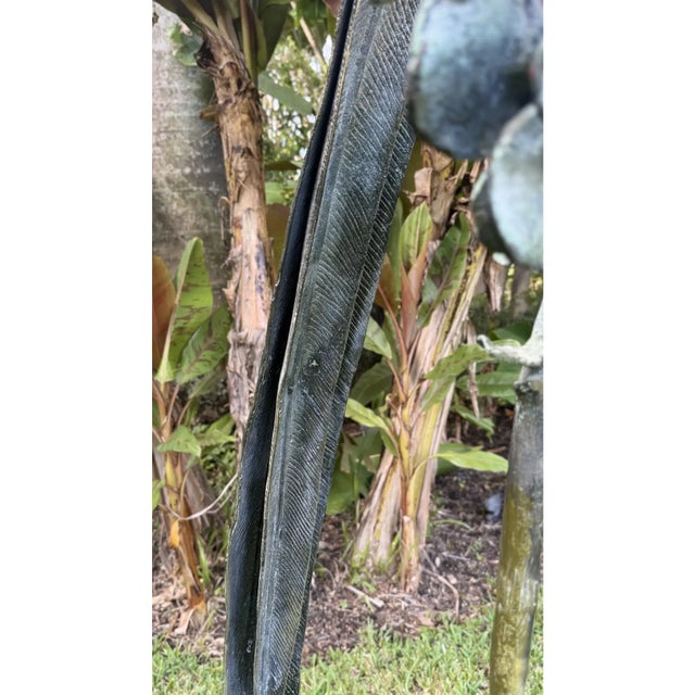 Mid 20th Century Monumental Signed Bronze Phoenix Sculpture by P. J. Moser – 68" Tall For Sale In Miami - Image 6 of 16