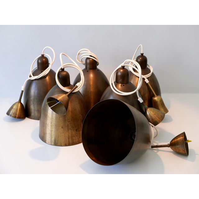 Mid-Century Modern Brass Church Pendant Lamps, Germany, 1950s For Sale - Image 13 of 18