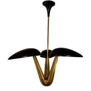Arteriors Modern Black and Gold Everglades Chandelier For Sale