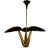 Arteriors Modern Black and Gold Everglades Chandelier For Sale