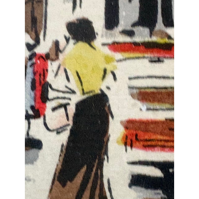 Paint 1950s Mid-Century Modern John Haymson Cityscape Framed Serigraphs - Pair For Sale - Image 7 of 10