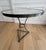 1940s French Mid-Century Silver Iron & Etched Mirror Guéridon Side Table, 28″ For Sale - Image 4 of 5