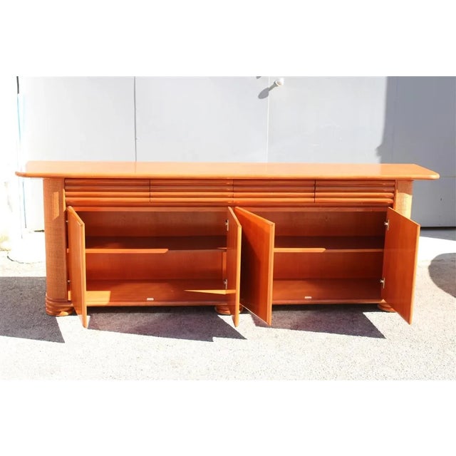 Bamboo & Wood Sideboard from Roberti Rattan, Italy, 1970s For Sale - Image 6 of 16