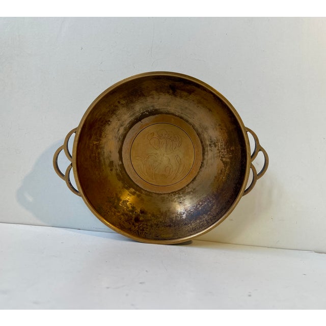 Art Deco Dish in Patinated Bronze by Ægte Ildfast, 1930s For Sale - Image 10 of 10
