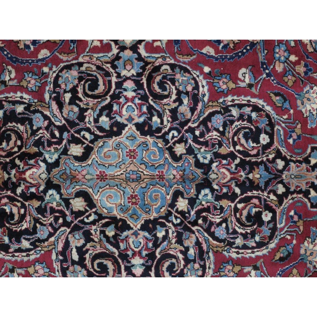 1970s 1970's Signed Pesian Khorassan Rug-9'8" X 12'2" For Sale - Image 5 of 9