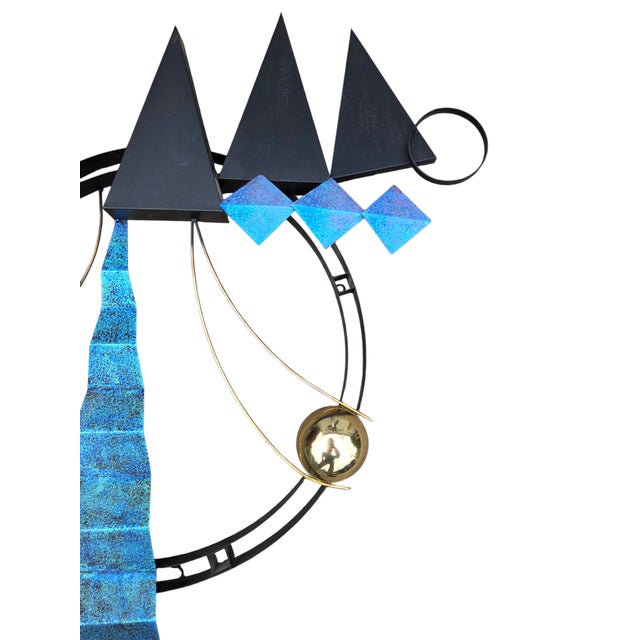 Abstract Large Curtis Jere 1997 Abstract Mountain Modern Metal Wall Sculpture Modernism Art For Sale - Image 3 of 18
