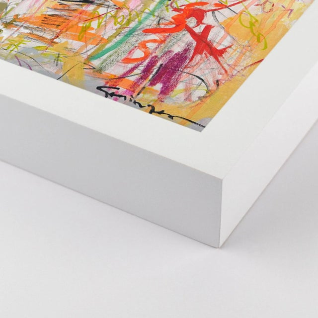 DESCRIPTION: Back to Life by Lesley Grainger in White Frame, Medium Art Print SPECIFICATIONS: Type: Framed Paper. Framed...