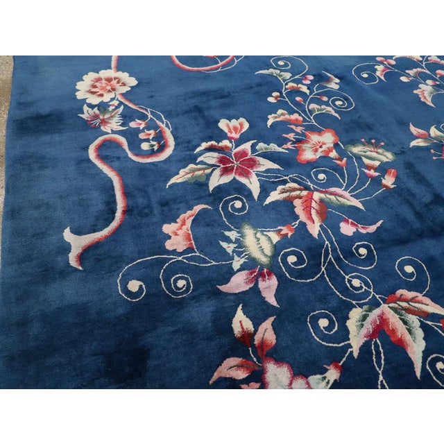Art Deco Galerie Shabab Collection Mid-20th Century Chinese Art Deco Room Size Carpet For Sale - Image 3 of 8