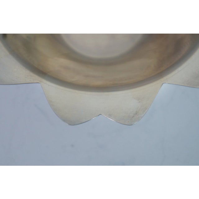 Silver Mid 20th Century Tiffany & Co. Sterling Silver Floral Bon Bon Dish For Sale - Image 8 of 9
