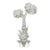 Vintage Florida Regency White Lacquered Palm Tree & Monkey Candle Wall Sconce For Sale