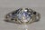 The Paconia: Ladies 18K White Gold Art Deco Diamond Engagement Ring For Sale - Image 9 of 11
