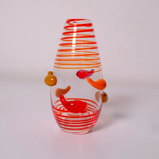 Limited Edition Ruffo 233/255 Vase in Murano Glass by Carlo Moretti, 1990s For Sale - Image 6 of 10